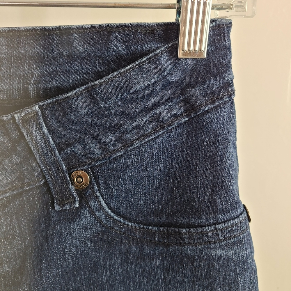 Andrea Jeans Women's Dark Wash Slim Jeans | 9 - Picture 6 of 11